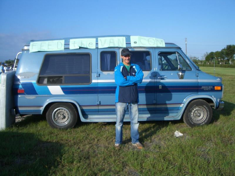 old blue van